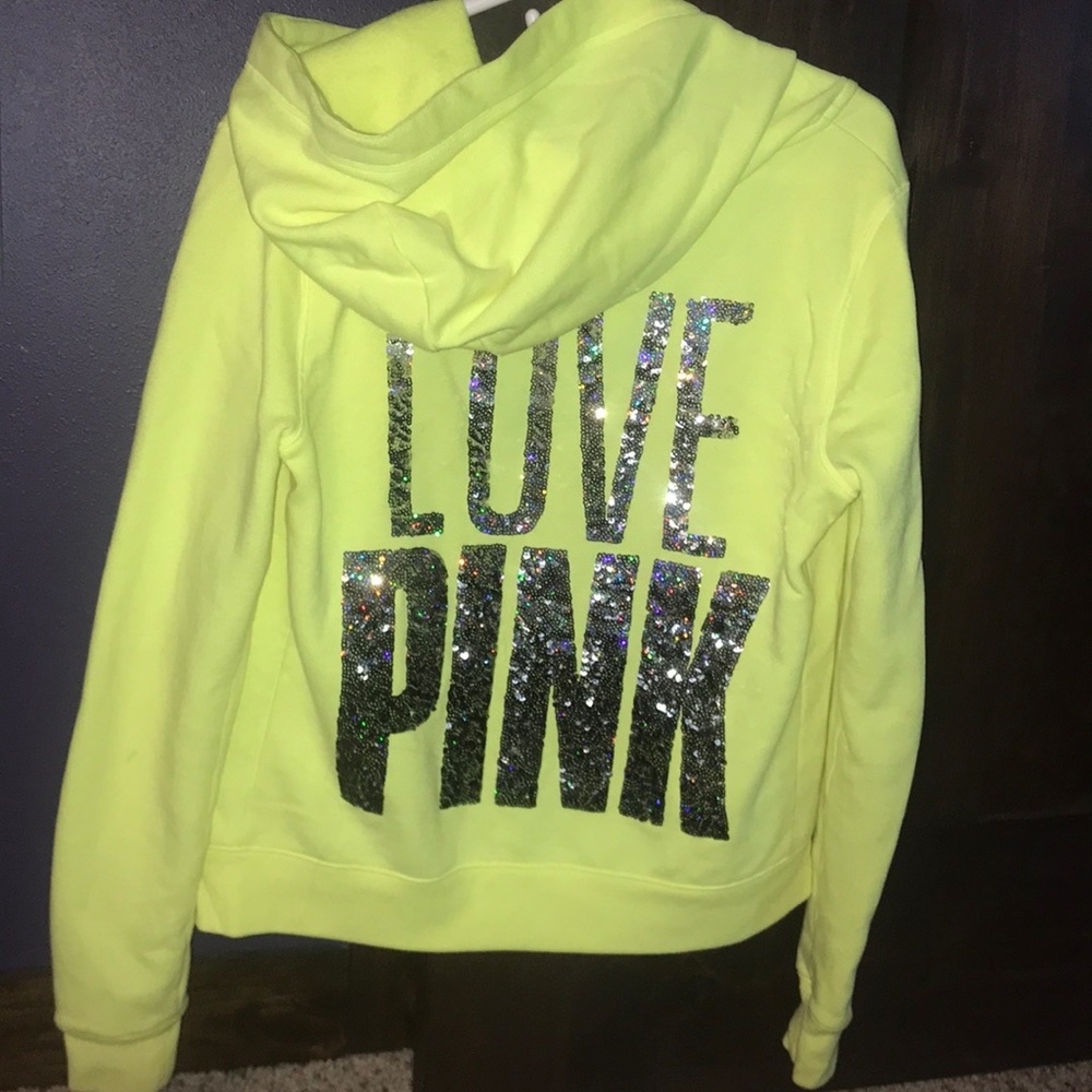 Neon yellow PINK Zip-Up